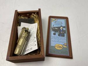 1/15★Heavy Trench LIGHTER★トレンチ オイルライター 第一次世界大戦 レプリカ 木箱付【中古/現状品/動作未確認】