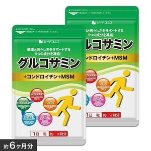 2型コラーゲン配合 グルコサミン コンドロイチン MSM 約6ヶ月分コンドロイチン サプリメント 健康食品シードコムス.