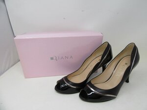 ◆DIANA　ダイアナ　パンプス　ブラック系　レディース　ヒール　23㎝　中古◆6655