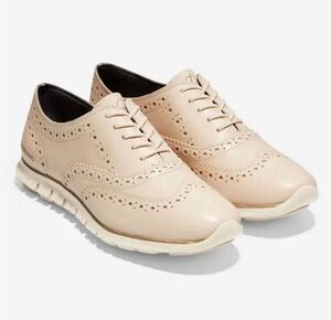 送料無料 COLE HAAN WOMEN コールハーン ZEROGRAND WNGOX CLII:ゼログランドCole Haan ベージュ オックスフォード スニーカー レディース