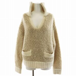 マディソンブルー MADISONBLUE SKIPPER KNIT BOA ニット セーター 長袖 ウール XS ベージュ MB214-8025 /AN14 レディース