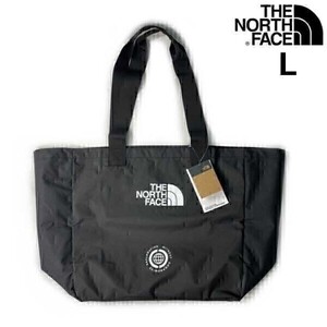 1円～!売切!【正規新品】THE NORTH FACE EWC TOTE L トート バッグ エコバッグ US限定 大容量 軽量 買い物 シンプル(L)黒 180626-3