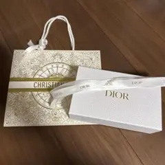 Dior クリスマスデザイン 紙袋 中型