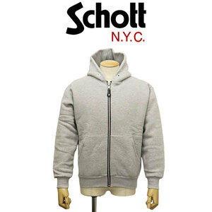 Schott (ショット) 2931002(3123231) HEAVY WEIGHT PLAIN ZIP HOODIE ヘビーウェイト プレーン ジップフーディー ジップパーカー 382(16)OX