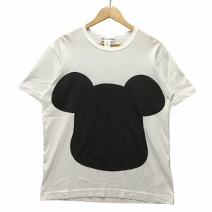 COMME DES GARCONS コムデギャルソン 品番 FK-T010 MEDICOM TOY BE@RBRICK Tシャツ ホワイト サイズL 正規品 / B5713