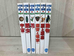 【6冊セット】小学館の図鑑NEOシリーズ 宇宙、昆虫、花、星と星座、動物、飼育と観察