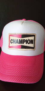 即決★Wナイロンメッシュキャップ【champion】ピンク