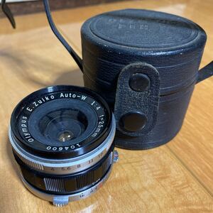 OLYMPUS オリンパス E.Zuiko Auto-W　1：4　 f=25mm カメラ用レンズ 動作未確認 中古