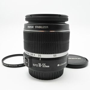 超美品/動作◎　Canon 標準ズームレンズ EF-S18-55mm F3.5-5.6 IS APS-C対応