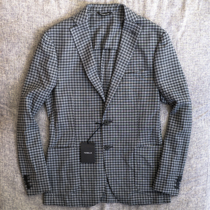 新品 TONELLO ハンドメイド ニット ジャガード織り ジャケット 48 送料込 トネッロ T-JACKET デザイナーは キートン イザイア ベルベスト