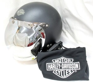 1000円スタート ヘルメット Arai アライ HARLEY DAVIDSON ハーレーダビッドソン 純正 CLASSIC SW Lサイズ 59cm バイク用品 袋付 1 LL①212