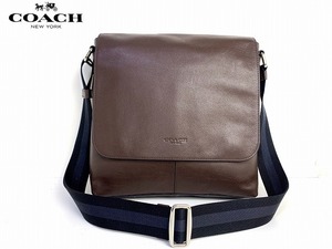 美品★送料無料 コーチ メンズ COACH サリバン レザー メッセンジャーバッグ ビジネス ショルダー バッグ 