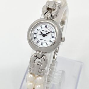 美品 腕時計 レディース PEARL Elegance クォーツ quartz シェル シルバー silver ジュエリーウォッチ パールエレガンス Watch Y2243