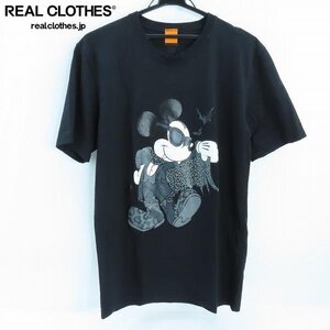 ☆Roen×Disney/ロエン×ディズニー ハロウィン限定 モノクロ ミッキーマウス 吸血鬼 半袖Tシャツ /48 /UPK