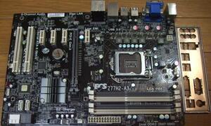 ECS INTEL Z77 LGA1155 MicroATXマザー Z77H2-A3 V:1.2 ② 即決! 49_035