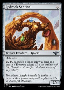 MTG ■無/英語版■(247)《赤岩の歩哨/Redrock Sentinel》サンダージャンクション OTJ 茶U