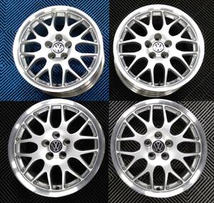 中古品 VW フォルクスワーゲン ゴルフ４ GTI 純正オプション BBS RS771 16 x 6.5J +42 5H100 ハブ径57.1mm 4本セット