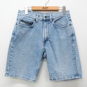 W30/古着 ギャップ GAP ショート パンツ ショーツ メンズ 90s コットン 紺 ネイビー デニム 24apr17 中古 ボトムス 短パン ショーパン ハー