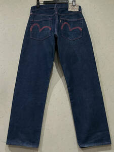 ※EVISU エヴィス エビス LOT 2000 ピンクカモメペイント セルビッチデニムパンツ 日本製 インディゴ 31 　　 BJBC.AJ