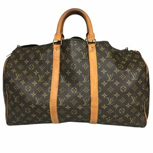 【1円～】ルイヴィトン LOUIS VUITTON バッグ ハンドバッグ ボストンバッグ キーポル50 モノグラム M41426 843MB レザー ブラウン 中古