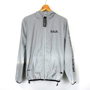 ボーラー BALR リフレクティブ ジップアップ ナイロンジャケット グレー系 XS メンズ