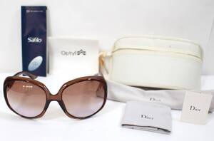 Y5977#◆中古品◆Dior ディオール サングラス グロッシー1 ブラウン