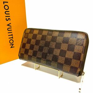 良品●LOUIS VUITTON ルイヴィトン ダミエ ジッピーウォレット ラウンドファスナー 長財布 ウォレット メンズ レディース N41661/CA4174