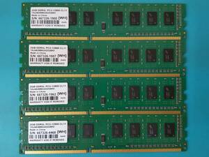 動作確認 IODATA製 DY1600 DDR3L 1600 PC3-12800 2GB×4枚組=8GB 07280010625