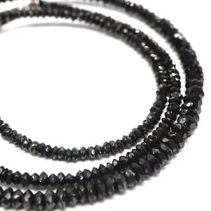 1円〜!!美品!!▼K18WG 天然ブラックダイヤモンドネックレス▼J 約4.8g 約44.5cm black diamond jewelry necklace EA7/EB2 S264