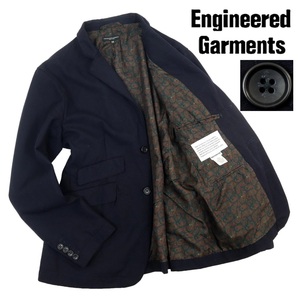 【B2827】【裏地ペイズリー柄】ENGINEERED GARMENTS エンジニアドガーメンツ テーラードジャケット ウールジャケット サイズXS