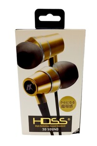 アクセス AXES HDSS イヤフォン AH-HD98 GL ゴールド 有線イヤホン