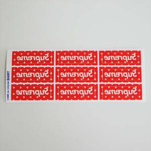 激レア 2012SS COMME des GARCONS SHIRT Supreme Box Logo ステッカー！ シュプリーム スモールボックスロゴ　