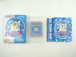 ♪GAME BOY ゲームボーイソフト『 ポケットモンスター 青 』ポケモン♪動作OK 経年中古良品