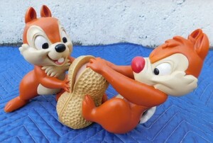 チップとデール　Chip＆Dale　フィギュア　ピーナッツ　置物　Disney　ディズニー　難あり