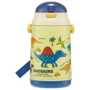 ディノサウルス 水筒 400ml シリコン製ストローホッパー DINOSAURS PICTURE BOOK 子供 子ども キッズ キャラクター スケ