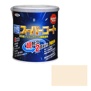 多用途 水性スーパーコート アサヒペン 塗料・オイル 水性塗料1 1.6L ミルキーホワイト