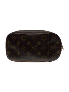 LOUIS VUITTON◆ポシェット・ガンジュ_モノグラム・キャンバス_BRW/レザー/BRW/総柄