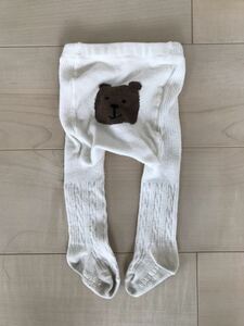 baby Gap ベビー ギャップ くまさん ケーブル ニット セーター タイツ ブラナン ベア 0-12M Ivory Frost 046 キッズ ルーム ウエア クマ