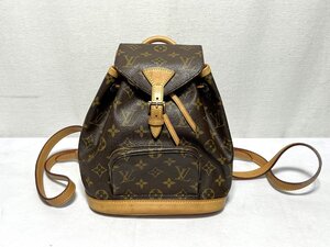 ▽LOUIS　VUITTON　ルイ・ヴィトン　モノグラム　ミニモンスリ　M51137　リュック　バックパック　中古▽012455