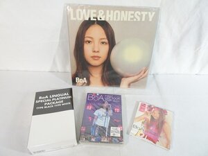 東Nwk051▲/【全て未開封】BoA DVD CD 4点 LOVE & HONESTY / LINGUAL / ID; Oeace B 他/