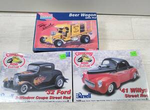 Revell製 32 Ford 41Willys monogram製 Beer Wagon セット ラットフィンク RAT FINK エド ロス ホットロッド カスタム 