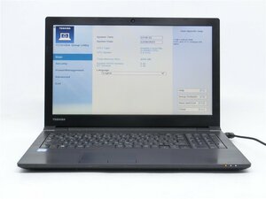 中古　ノートパソコン　TOSHIBA　B55/D　15型　CORE6世代i3　4GB　BIOSまで表示　詳細不明　　ジャンク扱い 　