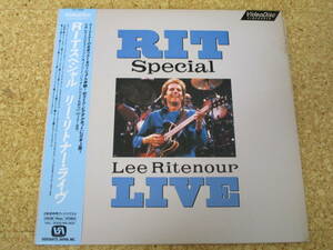 ◎Lee Ritenour　リー・リトナー★RIT Special - Lee Ritenour Live/日本レーザーディスク Laserdisc 盤☆帯、シート