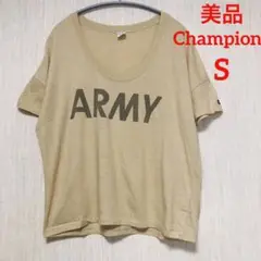 美品　Champion  Tシャツ　半袖　ベージュ　Sサイズ