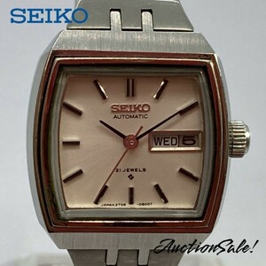 【ジャンク品】SEIKO セイコー 2706‐3100 オートマチック 21石 デイデイト 文字盤:シルバー色