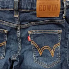 EDWIN ダークブルー デニムパンツ 140