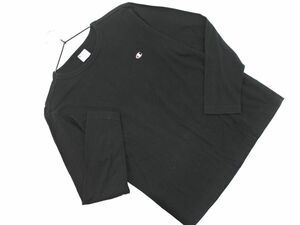 Champion チャンピオン ワンポイント 長袖 カットソー sizeS/黒 ■◇ ☆ ecc8 メンズ