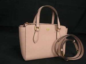 ■新品同様■ TORY BURCH トリーバーチ PVC 2WAY ハンドバッグ ショルダー クロスボディ レディース ピンク系 AW5368