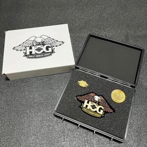 ハーレーダビッドソン 小物入れ オーナーズグループ HOG 非売品 限定 バイカーピンズ コイン アイロンパッチ HarleyHOG