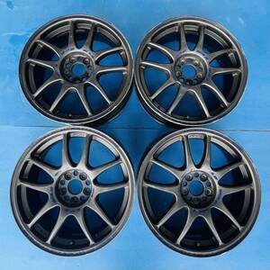 WORK 中古アルミ　ホイール４本セットWORK 17×7JJ+47 PCD100 スバルSTI、カローラ、プリウ等